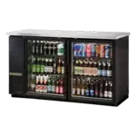 True Manufacturing TBB24-60-2G-Z1-SFT-B-1, Back Bar Cabinet, Refrigerated