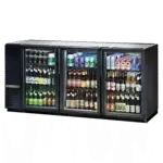 True Manufacturing TBB24-72-3G-Z1-BST-B-1, Back Bar Cabinet, Refrigerated
