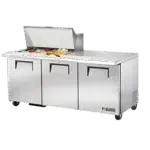 True Manufacturing TSSU-72-15M-B-HC, Refrigerated Counter, Mega Top Sandwich / Salad Unit
