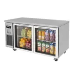 Turbo Air JUR-60-G-N, Refrigerator, Undercounter, Reach-In