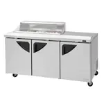 Turbo Air TST-72SD-12S-N-CL, Refrigerated Counter, Sandwich / Salad Unit