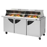 Turbo Air TST-72SD-30-N-DS, Refrigerated Counter, Mega Top Sandwich / Salad Unit