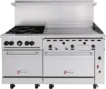 Wolf C60SS-6B24GP, Restaurant Range, 60", Gas